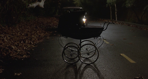 “Shit! What is that?”“It’s a baby carriage.”“I can see it’s a baby carriage.”Dead End (2003) dop. Al