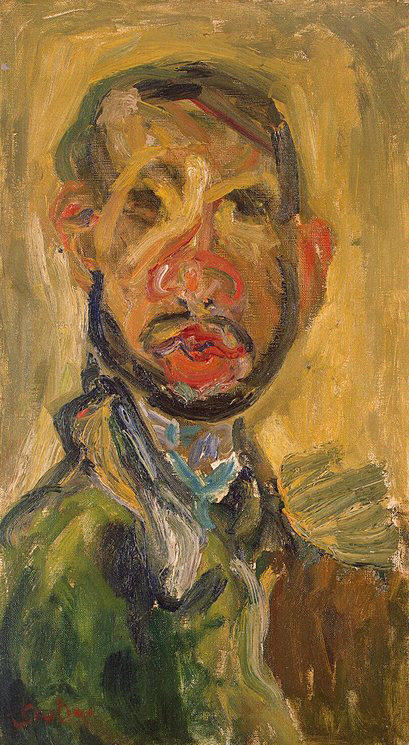 igormaglica: Chaim Soutine (1893-1943), Self-Portrait, 1916. oil on canvas, 54 x 30 cm 