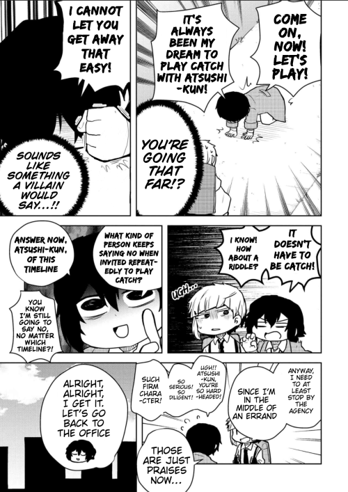 awkwardbsd: Bungou Stray Dogs Wan! Chapter 120 Translation: @ce-laCleaning and Typesetting: MeThis h