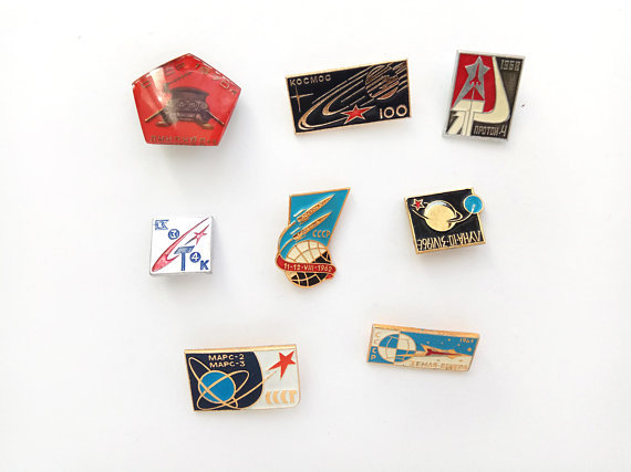 Soviet space pins http://etsy.me/2GencYI