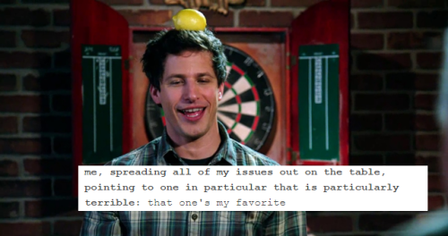 phil-the-stone:  BONUS: Jake Peralta: Human Disaster (he’s trying really hard, okay) + tumblr text posts, ft. Amy Santiago 