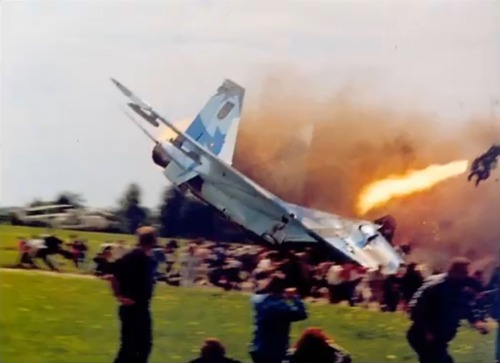 The Sknyliv air show disaster occurred on Saturday July 27, 2002, when a Ukrainian Air Force Sukhoi 