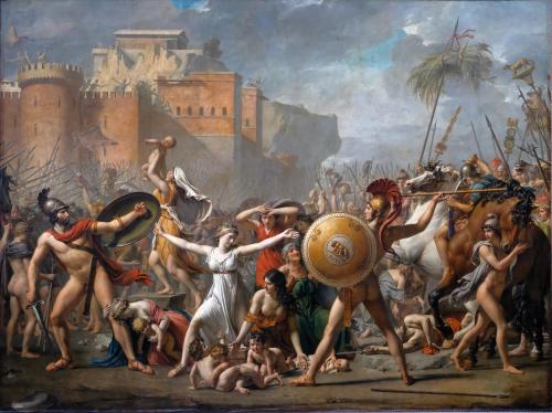 Jacques-Louis David - The Intervention of the Sabine Women (1799)