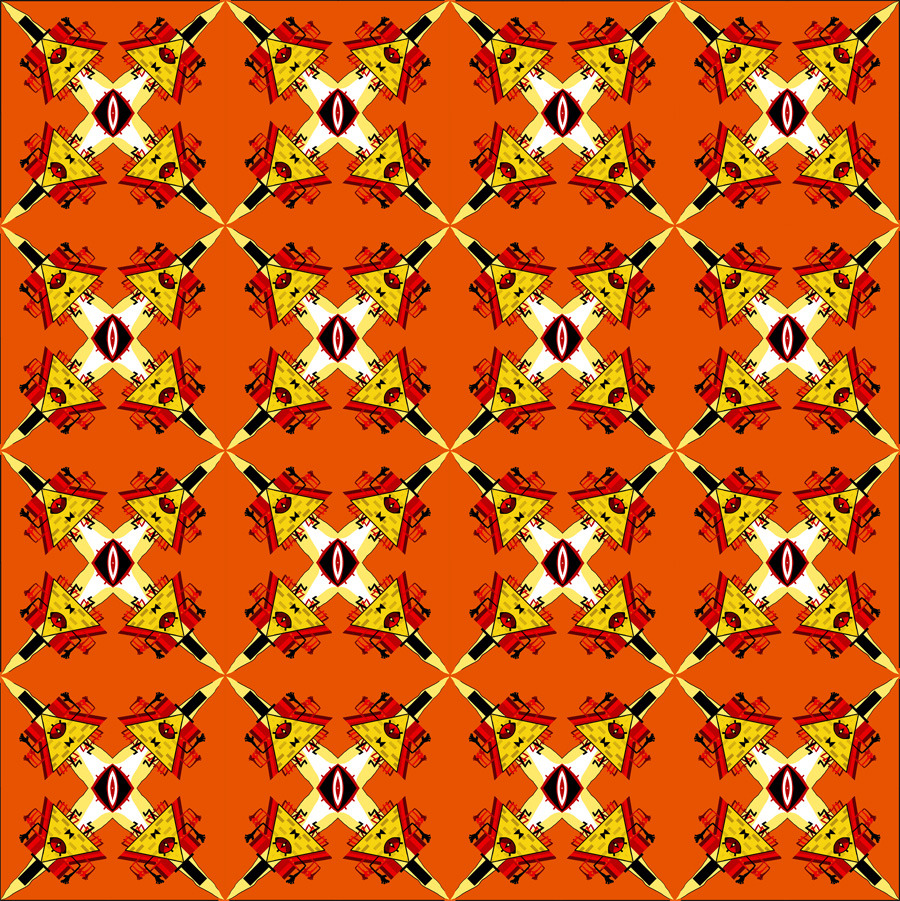 weirdfigures:  Bill pattern I made for school. 
