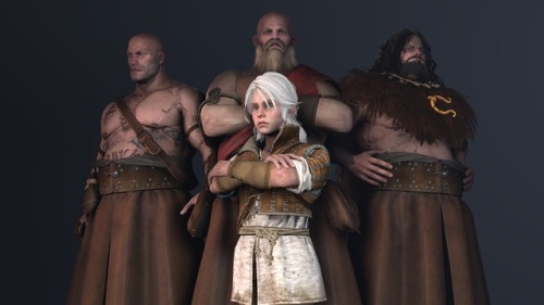  The Witcher 3 Character Pack 5 Source Filmmaker Models of Madam Sasha, Jutta an Dimun, young Ciri, Uma, Sara, Joachim von  Gratz, Geralt in Yennefer’s underwear, plague doctors, novigrad  soldiers, valdkaarl berserkers, ofieri warriors, mage, merch