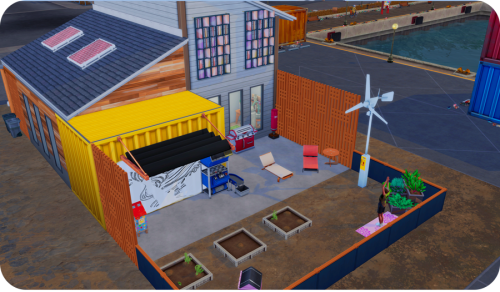 The Charming legacy house in Port Promise!I was super excited to build an up-cycled looking modern h