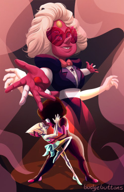 budgebuttons:  Edit: I did a major booboo and forgot Garnet’s gems. They’re there, now :’D Prints and phone cases at my Society 6 store! 