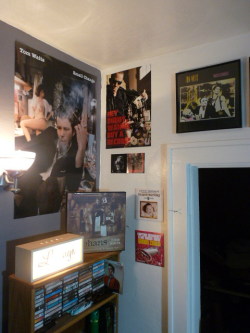 play-catside-first:  This corner of my room is dominated by Tom Waits and that’s okay. 