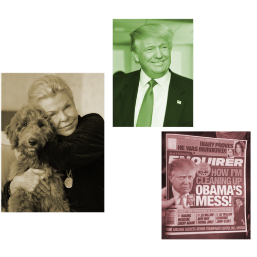 What does a puppy, our president, and The National Enquirer have in common? A hell of a lot.