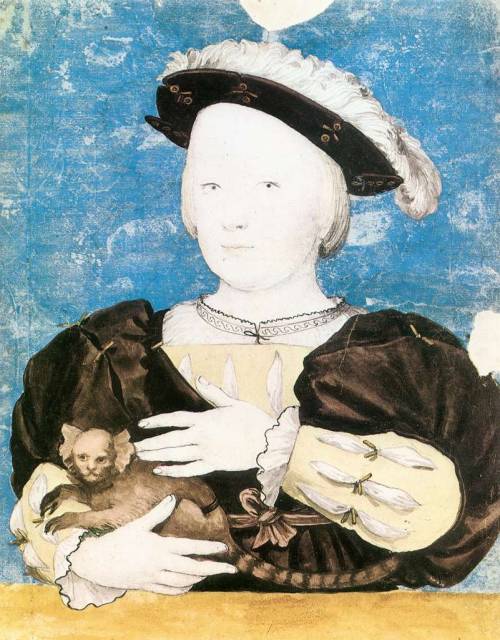 artist-holbein: Edward, Prince of Wales, with Monkey, 1541, Hans Holbein the Younger