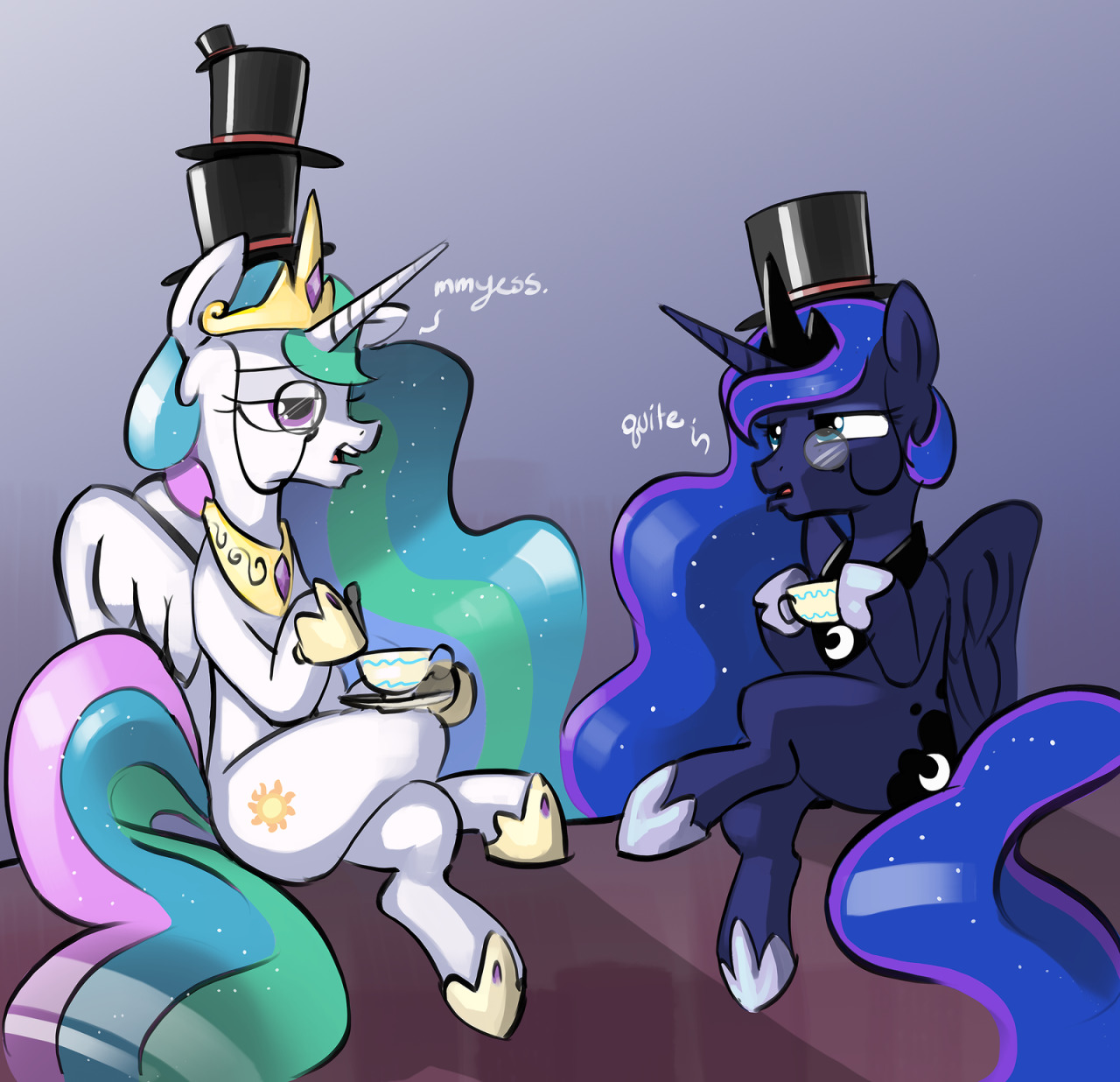 twilightsprinkle:  High Society by DimFann 