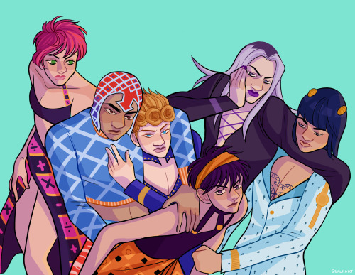 sealkart:redraw of that one vento aureo panel c: