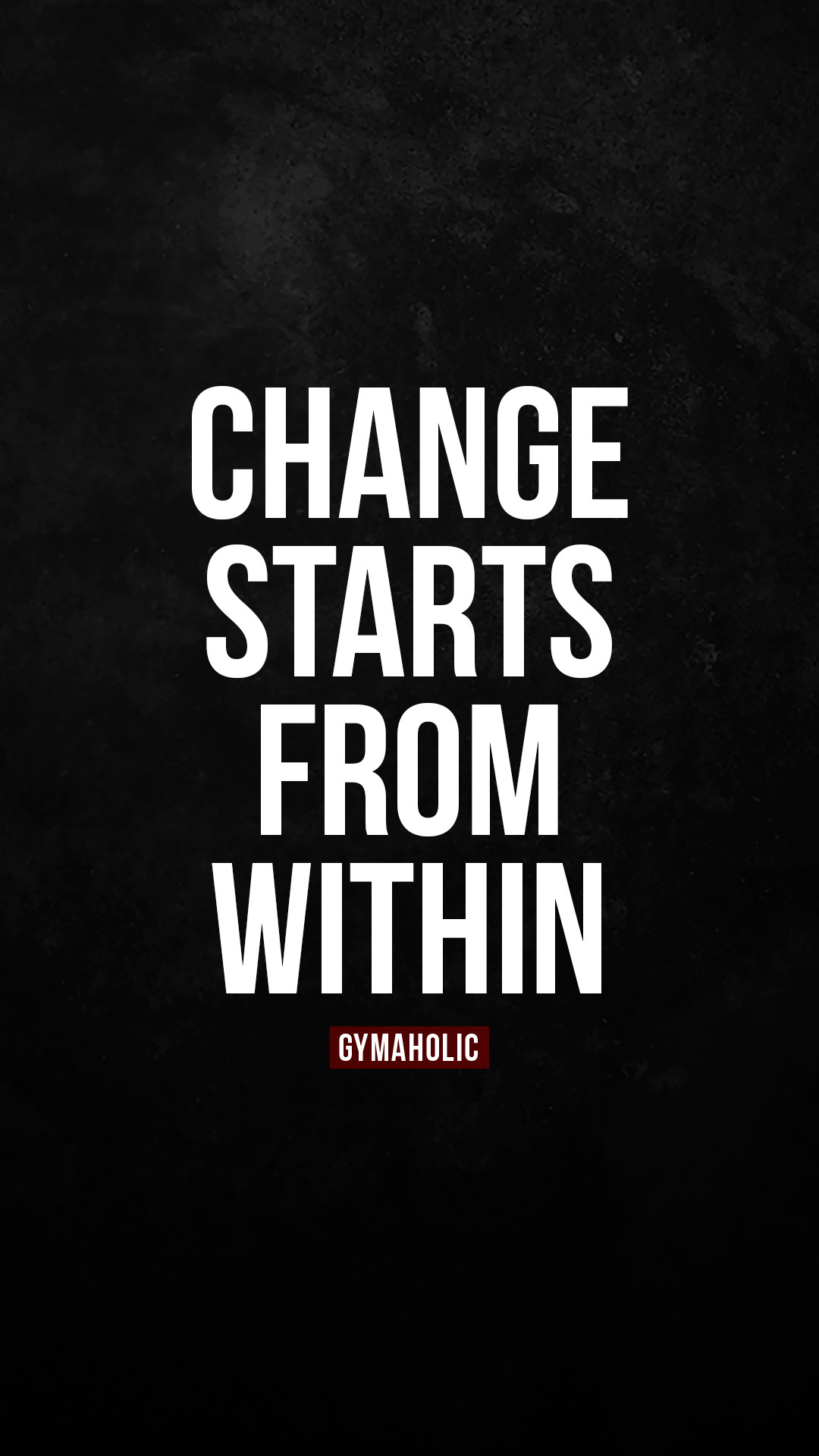 Change starts from within