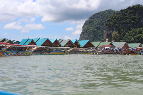 Koh Panyee.  Panyee Island, acutually, is the fisherman village, built on the area which can be floo