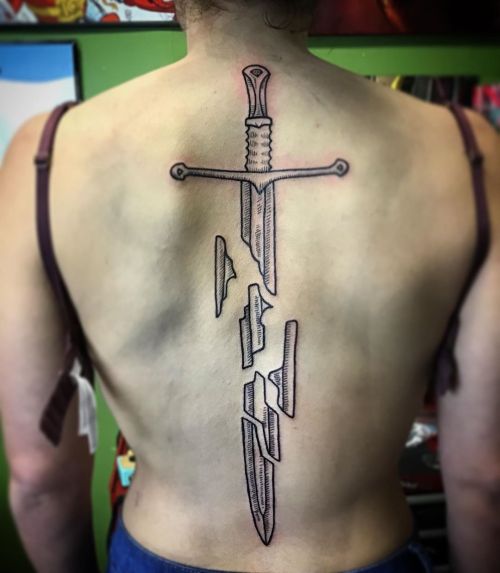broken sword tattoo menTikTok Search