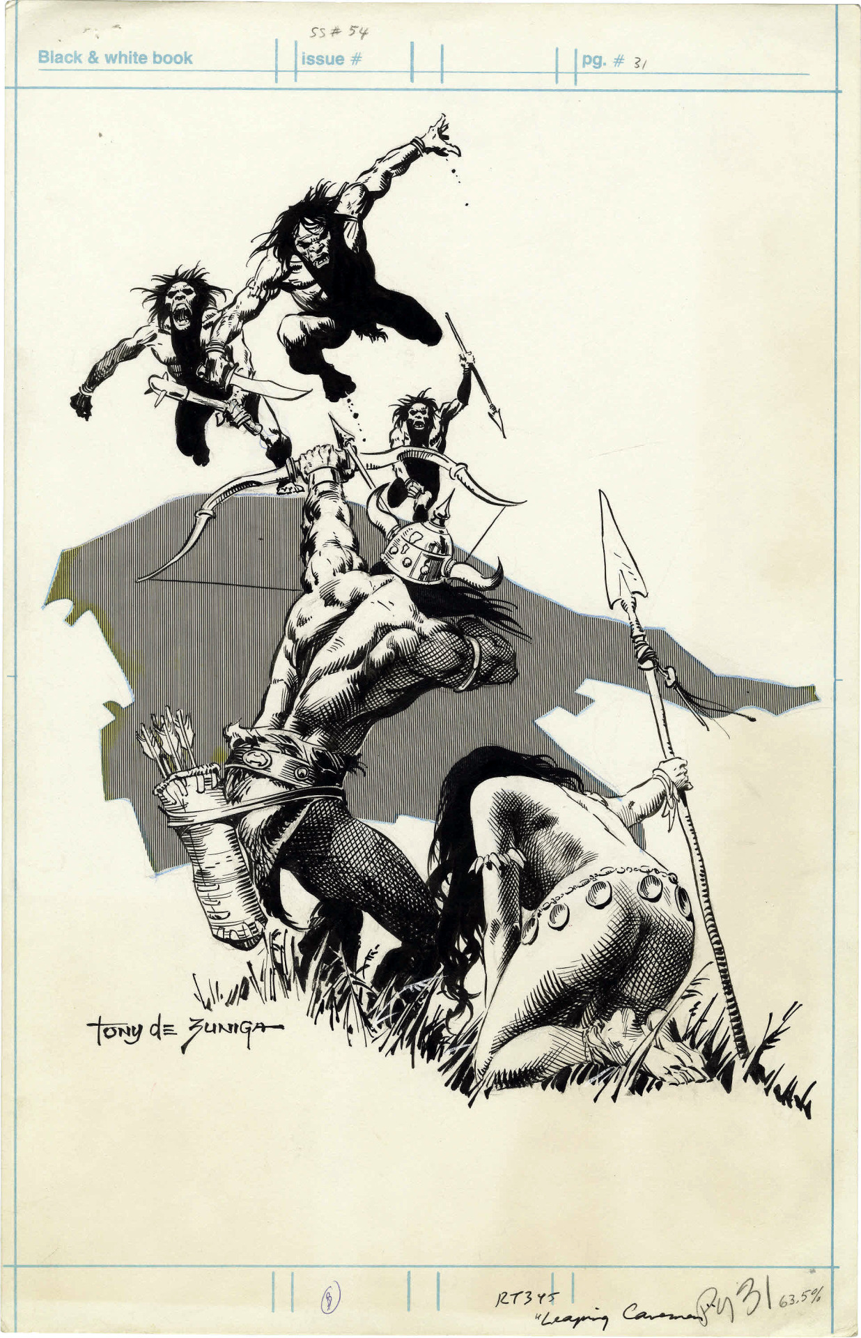 Original pin-up art by Tony DeZuniga from various issues of The Savage Sword of Conan,