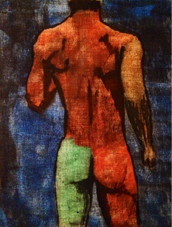 malegraph:  Sketch 18.5 8x10, oil and ink on canvas, all rights reserved 