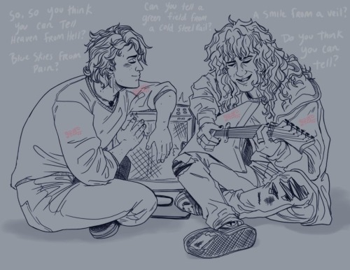 redhedwitch:I read this post about Steve being HOH and it hit really close to home — So, here’s Eddie playing for HOH Steve, who likes to keep his hand on the amp because it helps to feel the sound.The post honestly made me cry, because it’s extremely