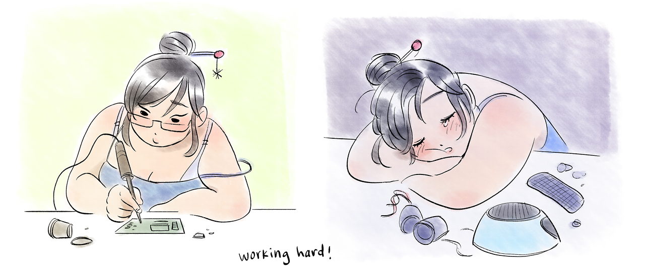 puptum: How I imagine the creation of Mei’s Snowball during her time at Ecopoint: