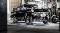hotrodzandpinups: nisseboxx:   Chevrolet Bel Air 1957  Photo: Kevin King Uy  Canadian Hot Rod Issue 3, 2015             HRP  