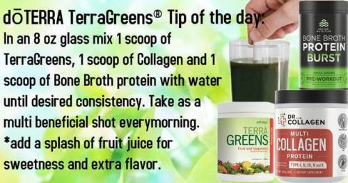dōTERRA TerraGreens is a powdered mix made of all natural ingredients which serves as a nutritional 
