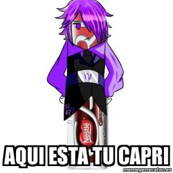 jutertone:  Aqui esta su Capri!!!@alexcomputervirus kjdbvefvd soy una enferma XD   