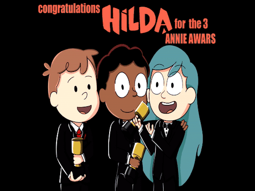 It took me a while, but here´s a GIF in commemoration for the 3 annies that the series won :D