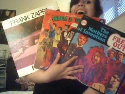 zaudaudaud:  So many good Zappa finds recently!! Today, I picked up Freak Out! and Cruising With Ruben &amp; the Jets, and a few weeks ago a friend was kind enough to get me that pristine copy of Hot Rats. Yesssssss. 