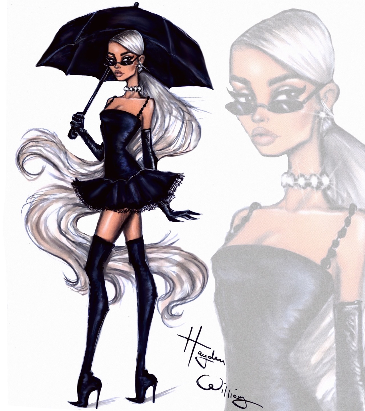 haydenwilliamsillustrations: Ariana Grande ‘Sweetener’ collection by Hayden Williams.