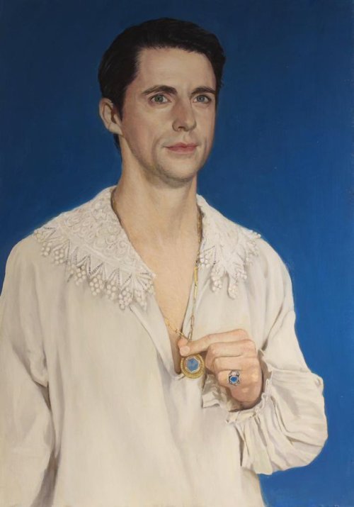 pleasereadmeok: Portrait of Matthew Painted by Desmond MacMahon     @DPMacM