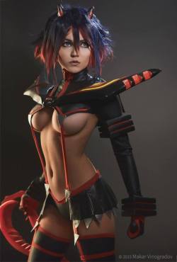 grimphantom2:  kamikame-cosplay:    Ryuko from Kill la Kill by jasdisneyPhoto by Makar Dinogradov    That’s a nice cosplay!   &lt;3////&lt;3