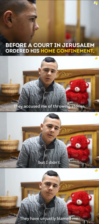 loveremains4eva: from-palestine: [This is what life is like for a Palestinian teenager under house a