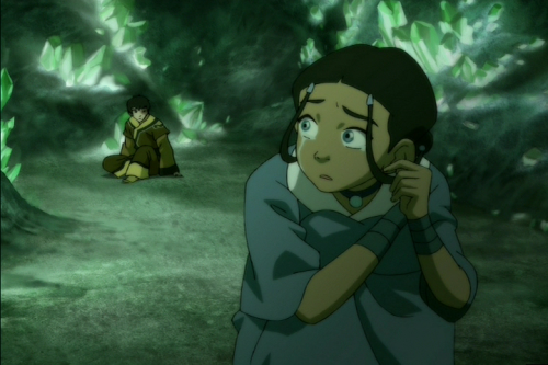 avatarsymbolism: Aang and Zuko sharing their backstory with Katara (in a cave no less! Well, technic