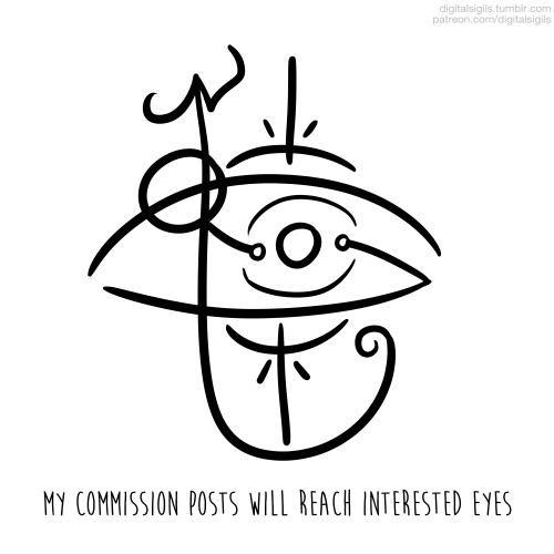 ‘my commission posts will reach interested eyes’requested by anonymous