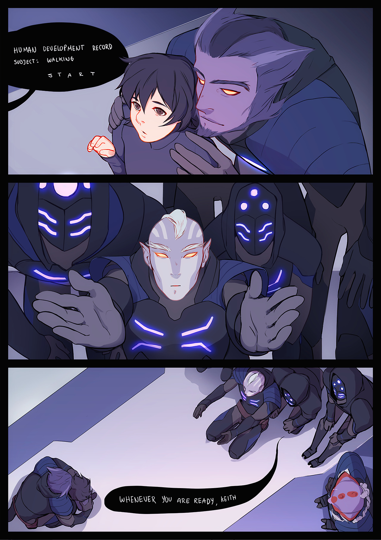 drisrt:The one where they think they’re teaching Keith how to walk but it turns