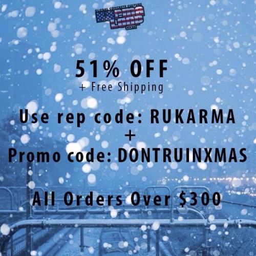 USE REP CODE : RUKARMA + PROMO CODE: DONTRUINXMAS 21% OFF EVERYTHING! 31% OFF + Free Ship over $50! 