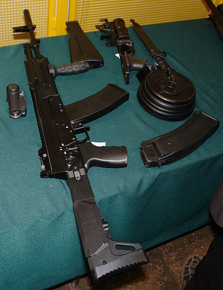 cerebralzero:  slavshit:  josemctijuana:  Latest in the line of the Kalashnikov family, the AK-12.  Weighs 7 pounds, about 37” long and has a 16 inch barrel, but it can be swapped out for other barrels. Available calibers are as follows: 5.45x39mm