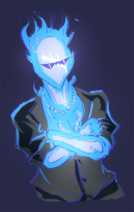nobledaydraws:  I sketched some Underfell!Grillbys while trying to design a version