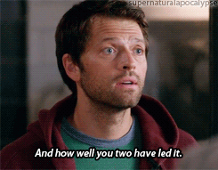 supernaturalapocalypse:  Actual Scene vs. Gag Reel - Season 9 