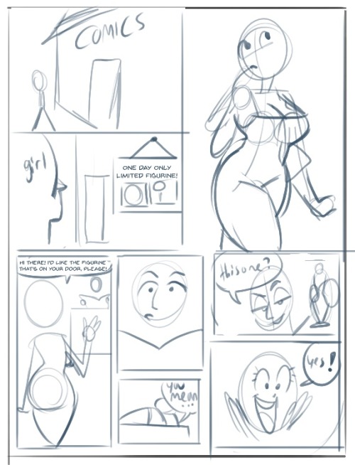 iseenudepeople:  iseenudepeople:  iseenudepeople:  first page rough done in only 15 minutes! whew! c