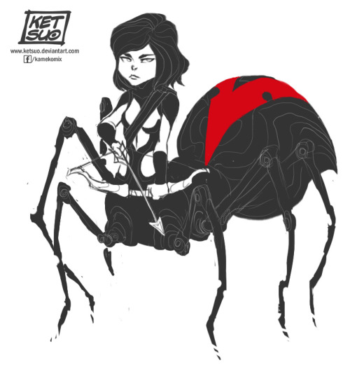 ketsuotategami:  Black Widow