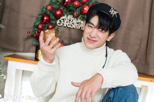official-wonho: [HD PHOTO] Wonho x Dispatch Christmas photoshootSource: Naver x Dispatch