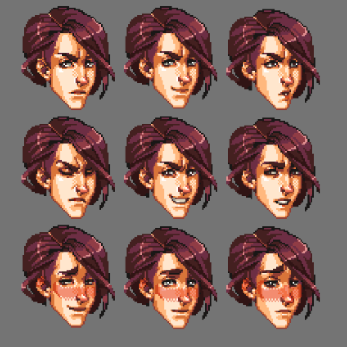 Sprite sheet!Love playing with expressions. :) 