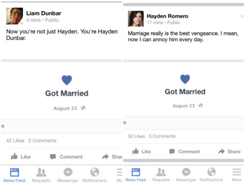 maidofargent:Layden Marriage AU + Social Media For @dunbar-imagines  (Others) (Request a Social