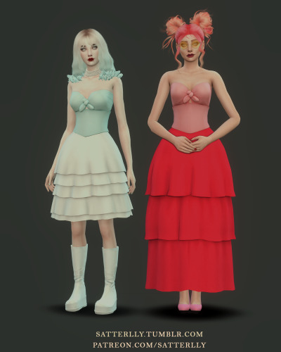 Set Juliette New Mesh Ea Mesh Edit 4 Dresses 4 Tumbex