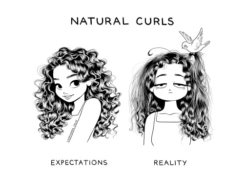 cassandracalin:6 years ago, I posted my very first comic “Hair Expectations vs Reality”. Now, 6 years later, I wanted to