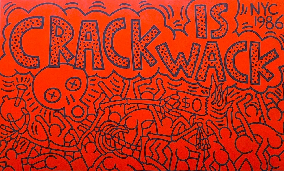 magictransistor:
“Keith Haring, Crack Is Wack (East 128th Street and the Harlem River Drive), 1986.
”