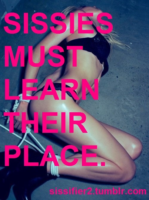 sissybitchtrixie:  sissies-obey-real-men:  sissifier2:  You can learn the easy way