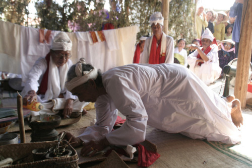 Cham Balamon people worshipping Shiva, the Cham Balamon are left over from the Hindu Cham peoples of