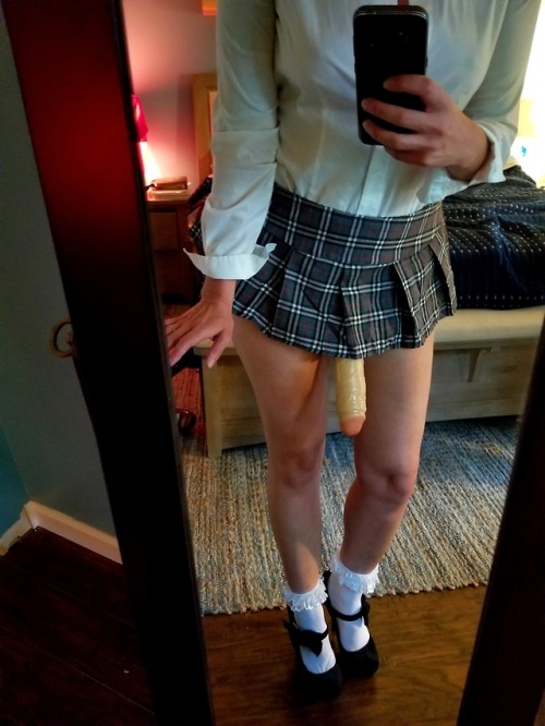 hotpeggingcouple: Who doesn’t love a school girl outfit? Who doesn’t love a pegging school girl outf